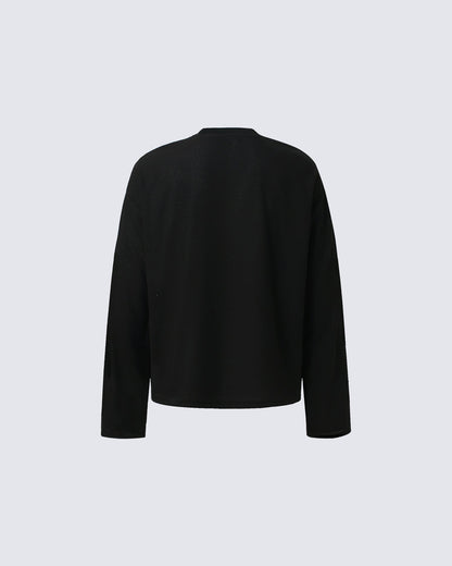 Cat Graphic Long Sleeve T-shirt