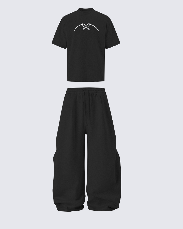 Oversized Stack-Leg Sweatpants