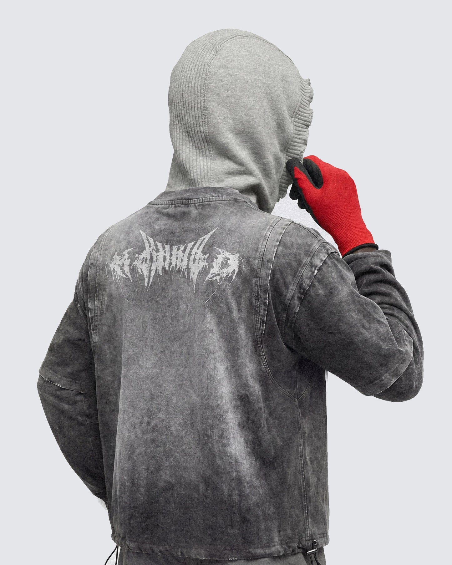 KIIKIO-Vintage Washed Layered Long-T-Shirt