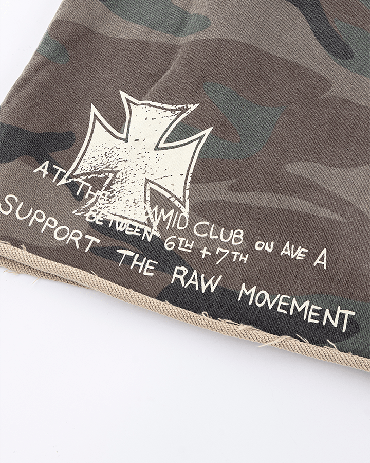 Graffiti Camo Sleeveless Oversized T-Shirt