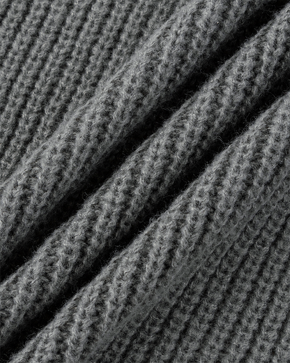 Distressed Knit Open-Front Cardigan