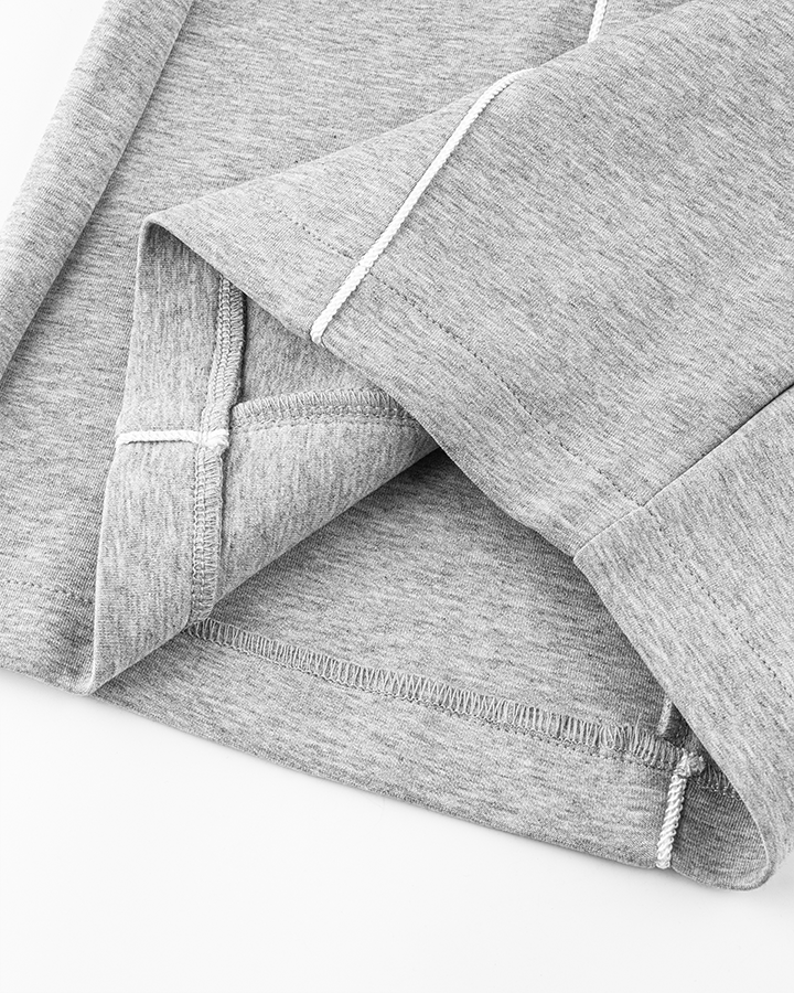 Loose-Fit Sweatpants with White Piping