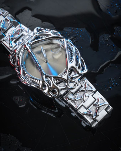 Y2K Abstract Metal Frame Watch