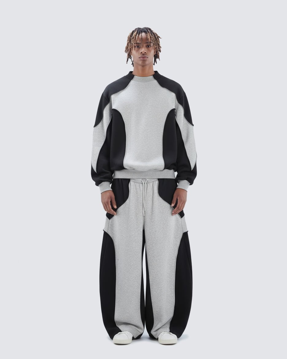 Colorblock Deconstructed Air Layer Sweatpants