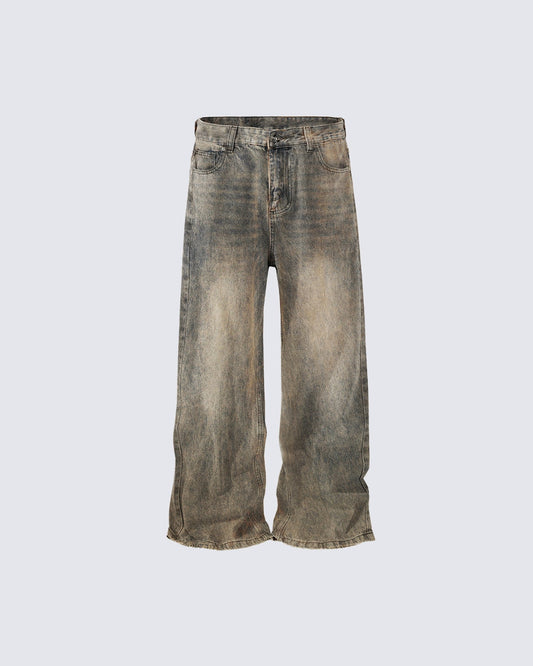 Distressed Vintage Baggy Jeans