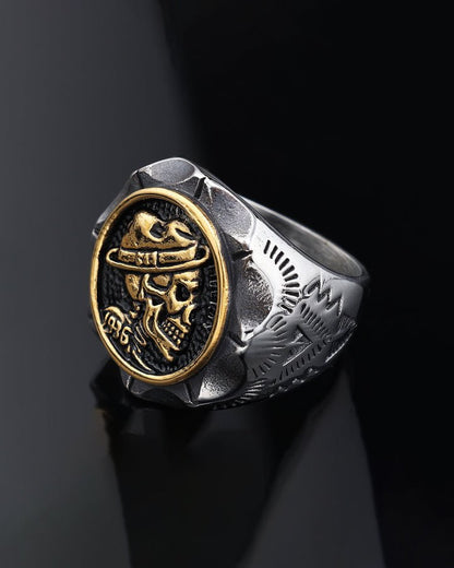 Skull Relief Vintage Ring