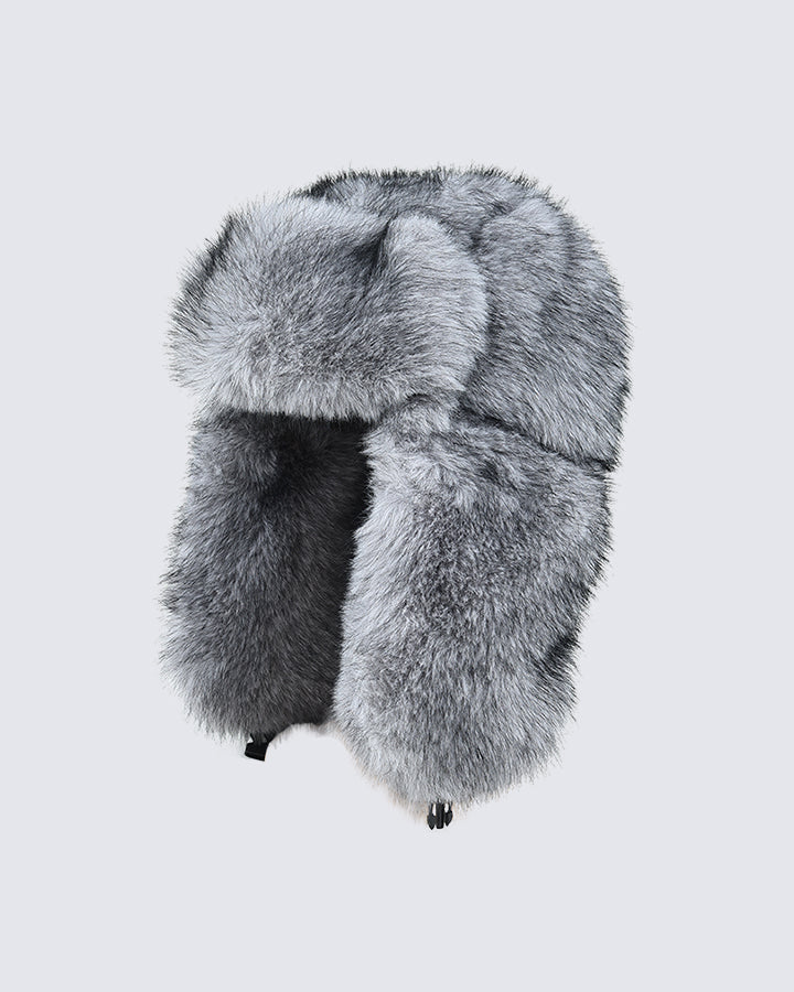 Faux Mink Long-Fur Trapper Hat