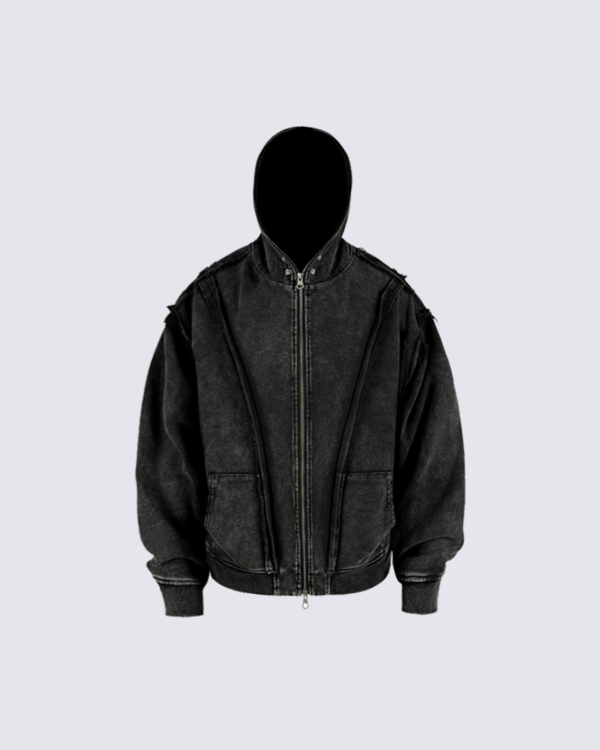 KIIKIO Wasteland Loose Zip Hoodie