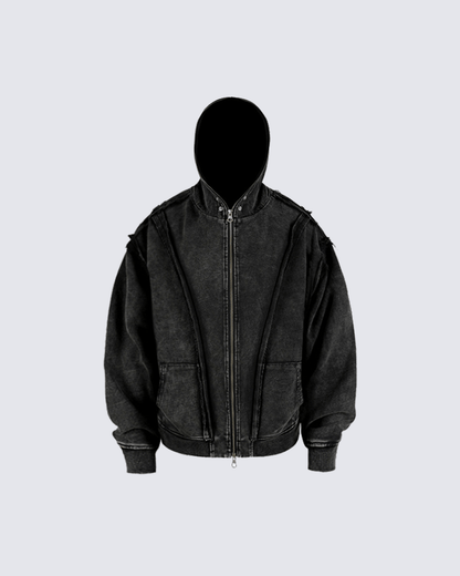 KIIKIO Wasteland Loose Zip Hoodie